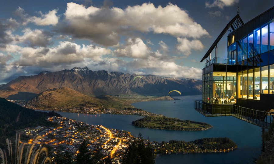 Vista de Queenstown desde Skyline